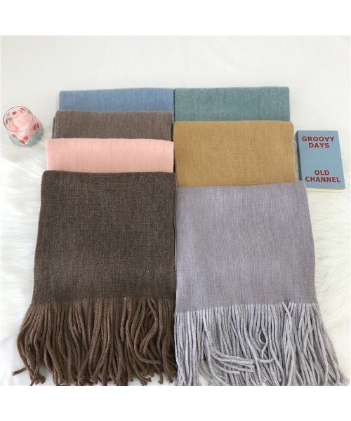 yuue' ( wear )（ユーイ）の「大判カラーマフラー（マフラー・レディース・グレー/グリーン/ベージュ・FREE）」の13枚目の写真