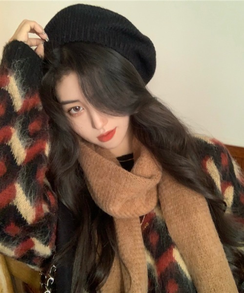 yuue' ( wear )（ユーイ）の「大判カラーマフラー（マフラー・レディース・グレー/グリーン/ベージュ・FREE）」の18枚目の写真