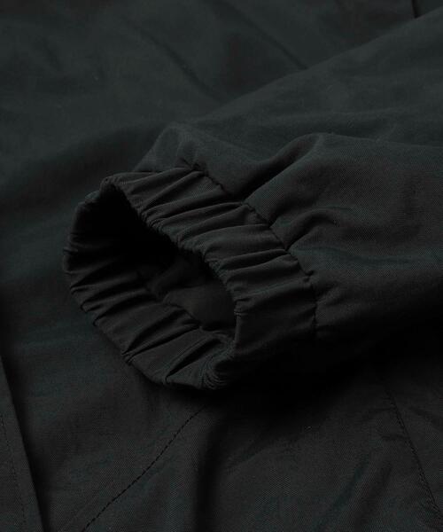 coen（コーエン）の「ショートパフブルゾン（ノーカラージャケット・レディース・ブラック/オフホワイト・M/L）」の17枚目の写真