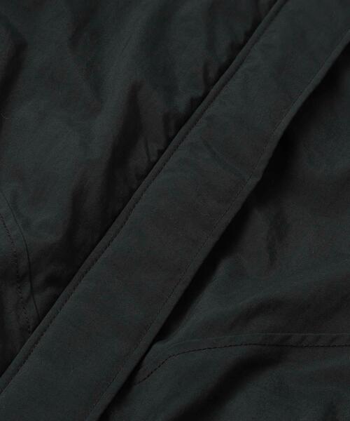 coen（コーエン）の「ショートパフブルゾン（ノーカラージャケット・レディース・ブラック/オフホワイト・M/L）」の6枚目の写真