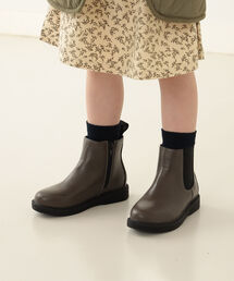 BEAMS mini | BEAMS mini / フェイクレザー サイドゴアブーツ（16～19cm）(ブーツ)