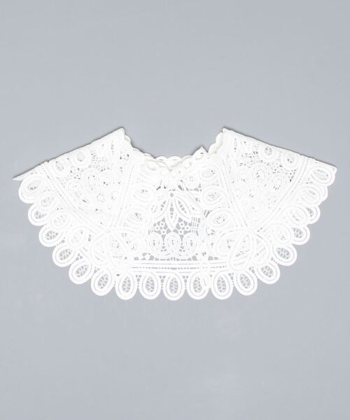 flower（フラワー）の「エターナルレースカラー（付け襟・レディース・ホワイト・FREE）」の7枚目の写真
