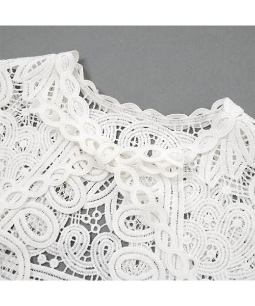 flower（フラワー）の「エターナルレースカラー（付け襟・レディース・ホワイト・FREE）」の9枚目の写真