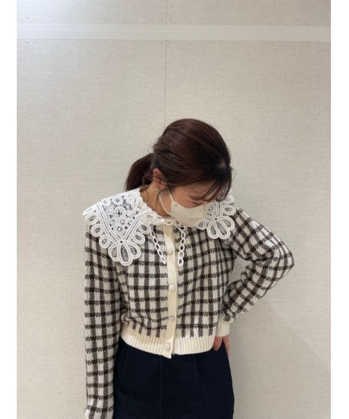 flower（フラワー）の「エターナルレースカラー（付け襟・レディース・ホワイト・FREE）」の14枚目の写真