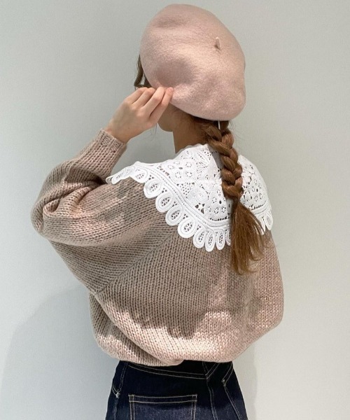 flower（フラワー）の「エターナルレースカラー（付け襟・レディース・ホワイト・FREE）」の16枚目の写真