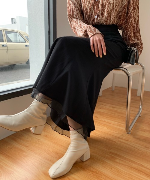 ABITOKYO（アビトーキョー）の「フレアスカート（スカート・レディース・チャコールグレー・M）」の9枚目の写真