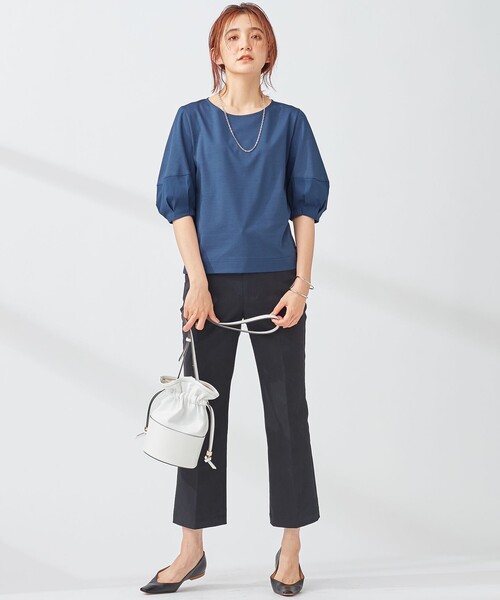 23区(ニジュウサンク)の「コットンフレア チノパンツ(チノパンツ・レディース・ブラック系・38/36)」の14枚目の写真