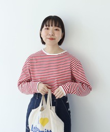 PAR ICI | ボーダー配色 バインダーカットソー(Tシャツ/カットソー)