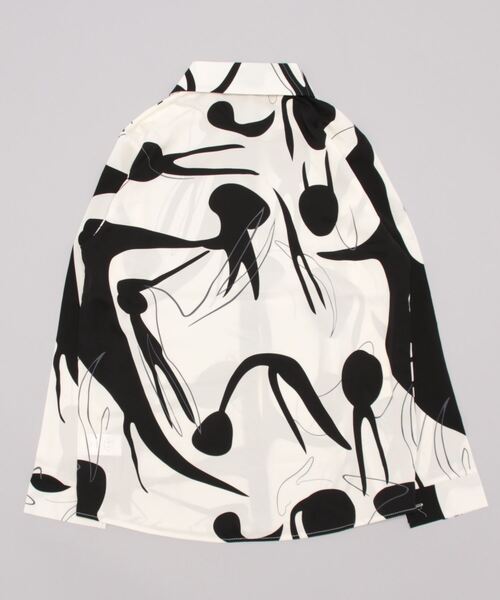 おしゃれスタ(オシャレスタ)の「レトロかわいい印象派カジュアル柄シャツ(シャツ/ブラウス・レディース・ブラウン/ブラック・L/XL/M/S)」の18枚目の写真