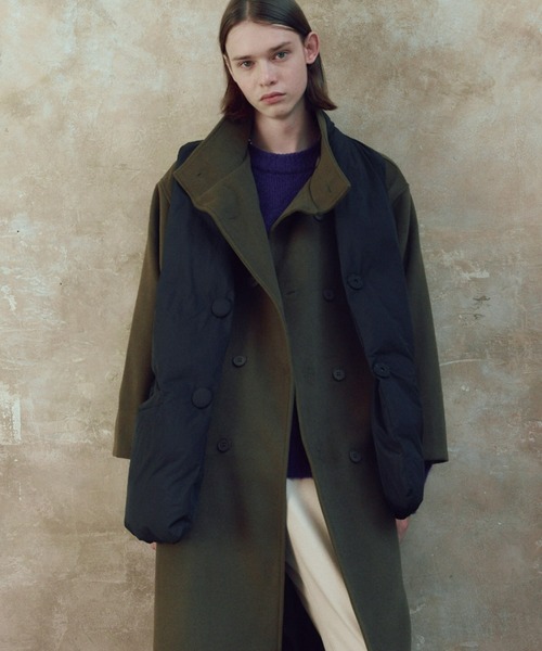 manana suerte（マニャーナスエルテ）の「SPECIAL EDITION スタンドカラー2WAYコート（ステンカラーコート・レディース・カーキ/ブラック・FREE/2）」の20枚目の写真