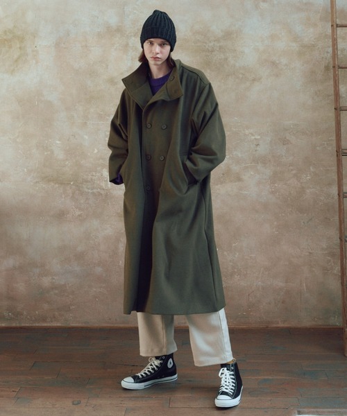 manana suerte（マニャーナスエルテ）の「SPECIAL EDITION スタンドカラー2WAYコート（ステンカラーコート・レディース・カーキ/ブラック・FREE/2）」の17枚目の写真