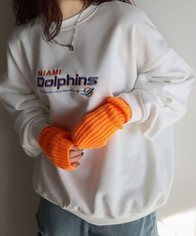 MIAMI Dolphins NFL チームロゴ刺繍スウェットトレーナー