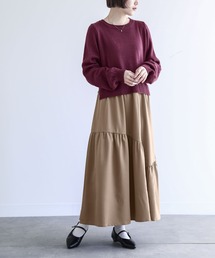 n'OrLABEL | 『ニットドッキングティアードワンピース』(ワンピース)