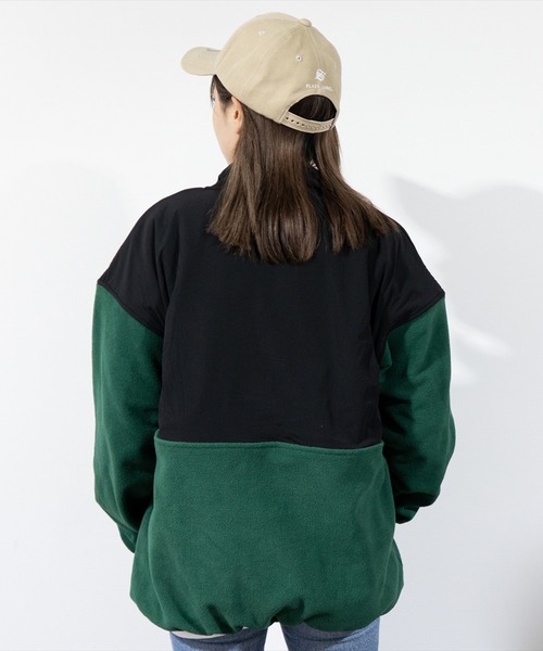STARTER BLACK LABEL(スターターブラックレーベル)の「(YO)【STARTER BLACK LABEL】ナイロン 切り替え フリース ジップ ブルゾン(ブルゾン・メンズ・グリーン/ブラック・MEDIUM/LARGE)」の12枚目の写真