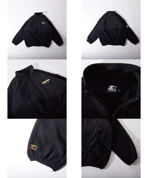 STARTER BLACK LABEL(スターターブラックレーベル)の「(YO)【STARTER BLACK LABEL】ナイロン 切り替え フリース ジップ ブルゾン(ブルゾン・メンズ・グリーン/ブラック・MEDIUM/LARGE)」の16枚目の写真