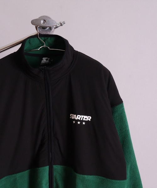 STARTER BLACK LABEL(スターターブラックレーベル)の「(YO)【STARTER BLACK LABEL】ナイロン 切り替え フリース ジップ ブルゾン(ブルゾン・メンズ・グリーン/ブラック・MEDIUM/LARGE)」の21枚目の写真