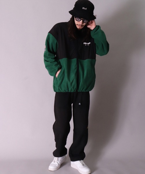 STARTER BLACK LABEL(スターターブラックレーベル)の「(YO)【STARTER BLACK LABEL】ナイロン 切り替え フリース ジップ ブルゾン(ブルゾン・メンズ・グリーン/ブラック・MEDIUM/LARGE)」の18枚目の写真