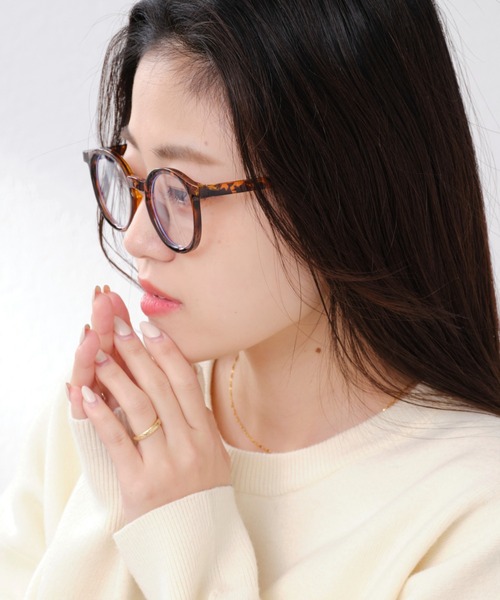 CIAOPANIC TYPY（チャオパニックティピー）の「ケース付き伊達メガネ①（メガネ・レディース・ブラック/クリア/ブラウン・ONE SIZE）」の5枚目の写真