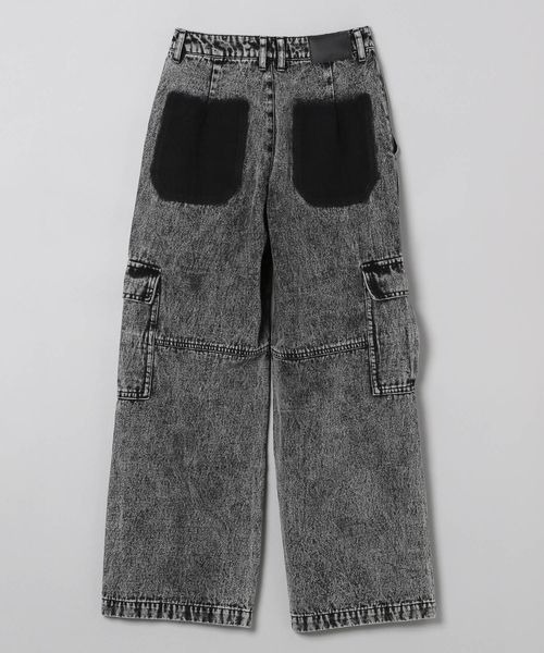 JEANASIS(ジーナシス)の「ケミカルデニムフラップポケットパンツ/184852(デニムパンツ・レディース・ブルー系その他/ブラック系その他・SMALL/MEDIUM)」の6枚目の写真