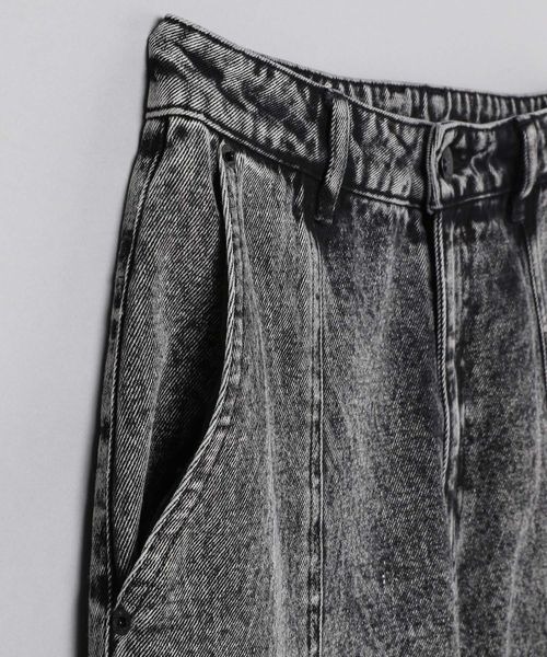 JEANASIS(ジーナシス)の「ケミカルデニムフラップポケットパンツ/184852(デニムパンツ・レディース・ブルー系その他/ブラック系その他・SMALL/MEDIUM)」の8枚目の写真