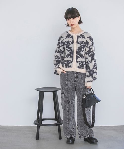 JEANASIS(ジーナシス)の「ケミカルデニムフラップポケットパンツ/184852(デニムパンツ・レディース・ブルー系その他/ブラック系その他・SMALL/MEDIUM)」の17枚目の写真