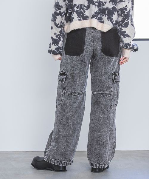 JEANASIS(ジーナシス)の「ケミカルデニムフラップポケットパンツ/184852(デニムパンツ・レディース・ブルー系その他/ブラック系その他・SMALL/MEDIUM)」の19枚目の写真