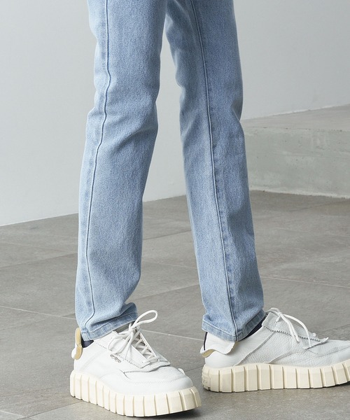 Alfred Alex(アルフレッドアレックス)の「【Alfred Alex】high waist skinny stretch denim pants / ハイウエストスーパースキニーストレッチデニム(デニムパンツ・メンズ・インディゴブルー/ダークグレー/グレー/サックスブルー/ブラック・S/M/L)」の14枚目の写真