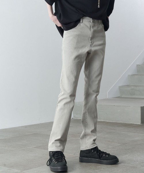 アレンすきぃ セール】【Alfred Alex】high waist skinny stretch denim pants