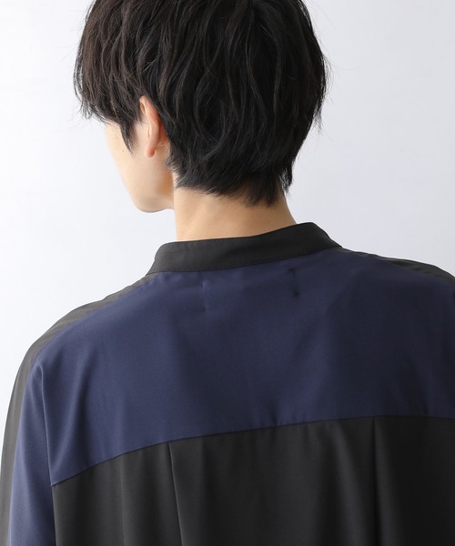 osharewalker（オシャレウォーカー）の「『パッチワークデザインロングシャツ』（シャツ/ブラウス・レディース・ブラック・1/2）」の17枚目の写真