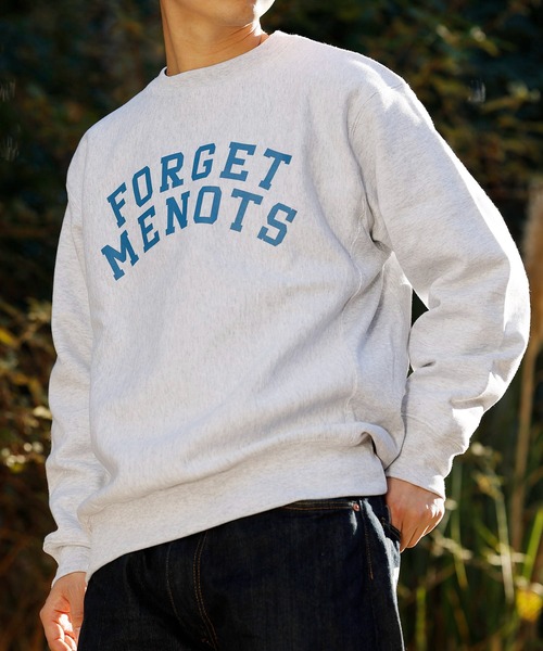 forget-me-nots(フォーゲットミーノッツ)の「カレッジロゴスウェット FMN-22AW-SW-003(スウェット・レディース・ネイビー/ライトグレー・FREE/SMALL/MEDIUM)」の19枚目の写真