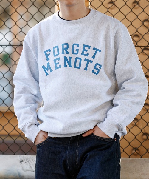 forget-me-nots(フォーゲットミーノッツ)の「カレッジロゴスウェット FMN-22AW-SW-003(スウェット・レディース・ネイビー/ライトグレー・FREE/SMALL/MEDIUM)」の17枚目の写真