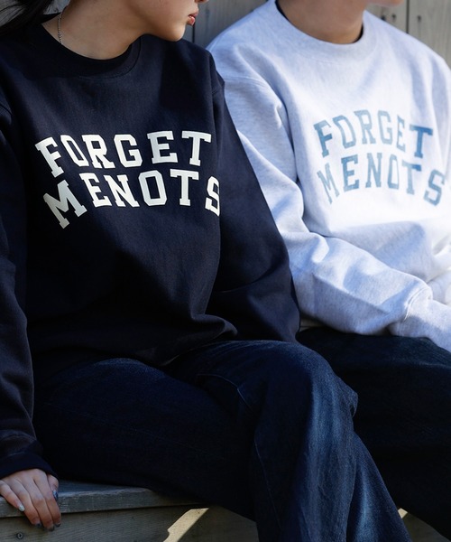 forget-me-nots(フォーゲットミーノッツ)の「カレッジロゴスウェット FMN-22AW-SW-003(スウェット・レディース・ネイビー/ライトグレー・FREE/SMALL/MEDIUM)」の6枚目の写真