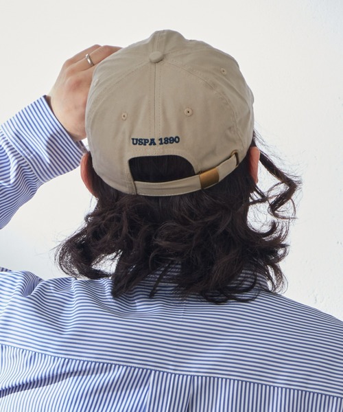 U.S. POLO ASSN.（ユーエスポロアッスン）の「【U.S. POLO ASSN】ワンポイント刺繍ツイルキャップ（キャップ・メンズ・オフホワイト/ネイビー/ブラック/ベージュ/ダークグリーン/ブラウン・ONE SIZE）」の13枚目の写真