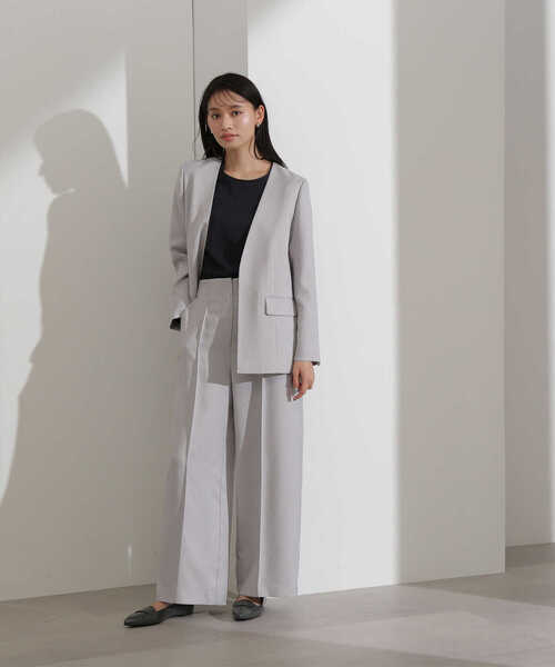 NATURAL BEAUTY BASIC(ナチュラルビューティーベーシック)の「リラクシーブッチャー SETUP ジャケット(ノーカラージャケット・レディース・ベージュ系その他/グレー系その他・SMALL/MEDIUM)」の11枚目の写真