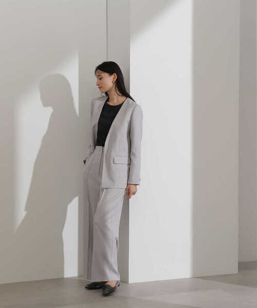 NATURAL BEAUTY BASIC(ナチュラルビューティーベーシック)の「リラクシーブッチャー SETUP ジャケット(ノーカラージャケット・レディース・ベージュ系その他/グレー系その他・SMALL/MEDIUM)」の12枚目の写真