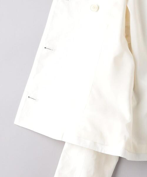 Rene☆ルネ・美品ホワイト テーラードジャケット36サイズ・R黒釦・綿ナイロン WINDPROOF NYLON SINGLE BREASTED JACKET - WUNDER