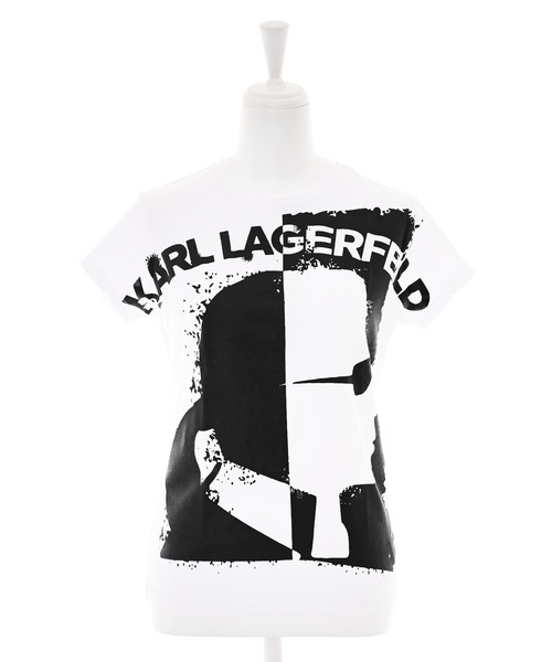 KARL LAGERFELD(カールラガーフェルド)の「【Karl Lagerfeld KIDS】ロックプリントTシャツ(Tシャツ/カットソー・レディース・ホワイト・14)」の1枚目の写真