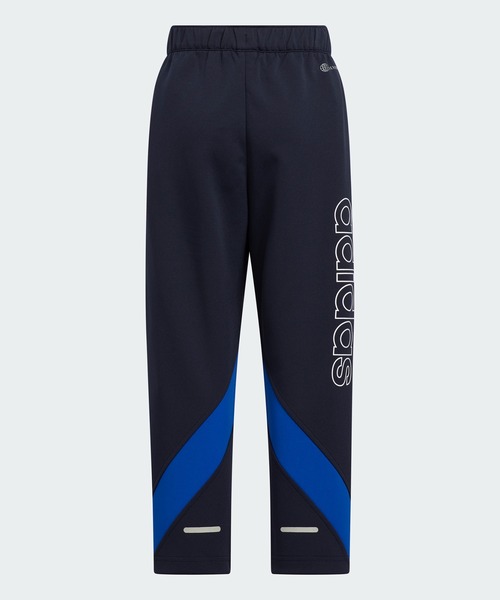adidas（アディダス）の「カラーブロック ダブルニット レギュラーフィット ウォームアップ トラックパンツ / アディダス adidas（スウェットパンツ・キッズ・ブラック/ブルー・110/120/130/140/150/160）」の5枚目の写真