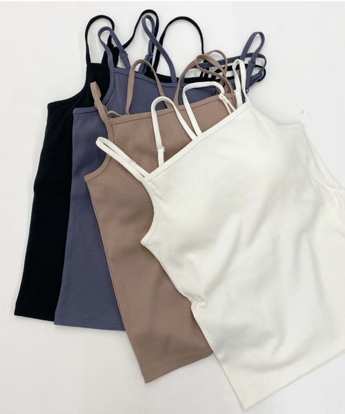 archives（アルシーヴ）の「ホルターネックキャミソール（キャミソール・レディース・ピンクベージュ/アイボリー/ブルー/ブラック・MEDIUM）」の4枚目の写真