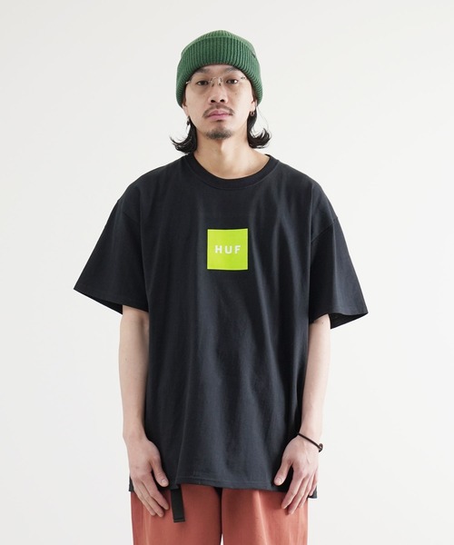 HUF / ハフ ESSENTIALS BOX LOGO S/S TEE 半袖 ロゴ プリント T