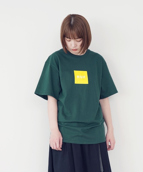HUF(ハフ)の「HUF / ハフ ESSENTIALS BOX LOGO S/S TEE 半袖 ロゴ プリント Tシャツ(Tシャツ/カットソー・メンズ・ホワイト/ブラック/グリーン/ネイビー・X-LARGE/MEDIUM/LARGE)」の20枚目の写真
