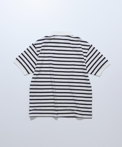 FIDELITY（フィデリティ）の「EMBLEM BOREDER S/S POLO / ボーダー半袖ポロシャツ（ポロシャツ・メンズ・オフホワイト/ダークネイビー/グリーン・FREE/MEDIUM/X-LARGE/LARGE）」の16枚目の写真