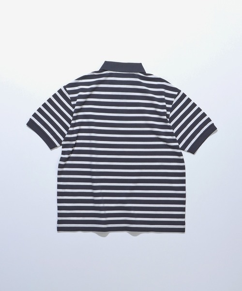 FIDELITY（フィデリティ）の「EMBLEM BOREDER S/S POLO / ボーダー半袖ポロシャツ（ポロシャツ・メンズ・オフホワイト/ダークネイビー/グリーン・FREE/MEDIUM/X-LARGE/LARGE）」の18枚目の写真