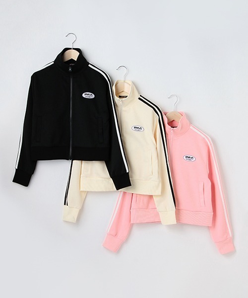 by LOVEiT（バイラビット）の「トラックジャケット（Tシャツ/カットソー・キッズ・ピンク/ブラック/オフホワイト・150cm/140cm/130cm/120cm/160cm）」の11枚目の写真