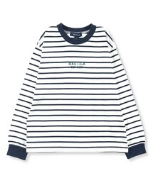 NAUTICA | 【NAUTICA/ノーティカ】ワンポイント刺繍ボーダー長袖Tシャツ ロンT(Tシャツ/カットソー)