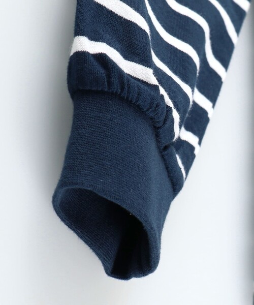 NAUTICA（ノーティカ）の「【NAUTICA/ノーティカ】ワンポイント刺繍ボーダー長袖Tシャツ ロンT（Tシャツ/カットソー・キッズ・ネイビー/オフホワイト・S/M/L/XL/XS）」の11枚目の写真