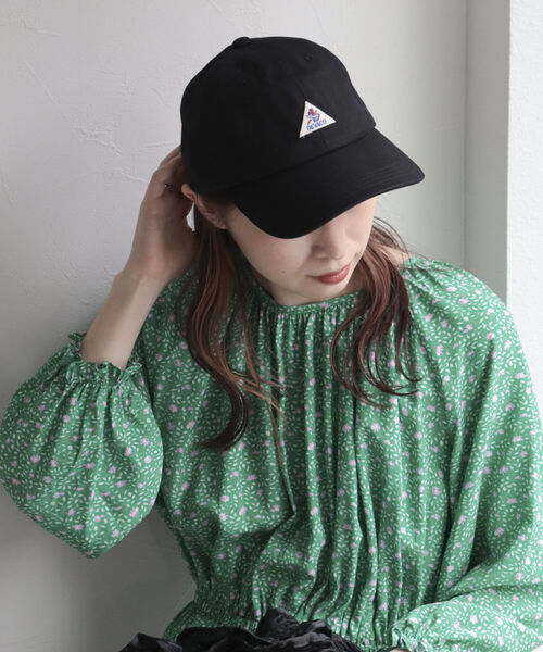 GEVACO(ゲバコ)の「【GEVACO/ゲバコ】キャンバスカラーキャップ(キャップ・レディース・ピンク/オレンジ/ベージュ/ネイビー/ブラック/ダークグリーン・FREE)」の2枚目の写真