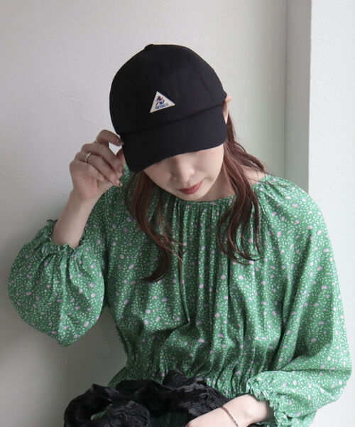 GEVACO(ゲバコ)の「【GEVACO/ゲバコ】キャンバスカラーキャップ(キャップ・レディース・ピンク/オレンジ/ベージュ/ネイビー/ブラック/ダークグリーン・FREE)」の7枚目の写真