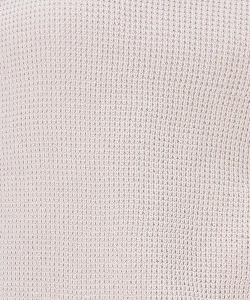 green label relaxing（グリーンレーベルリラクシング）の「GT C カタアゼ HI NECK NS プルオーバー ニット②（ニット/セーター・レディース・オフホワイト/ライトグレー/ブラウン・フリー）」の5枚目の写真