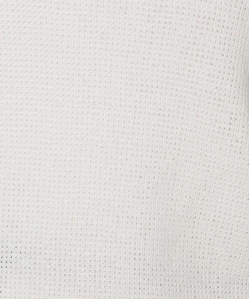 green label relaxing（グリーンレーベルリラクシング）の「GT C カタアゼ HI NECK NS プルオーバー ニット②（ニット/セーター・レディース・オフホワイト/ライトグレー/ブラウン・フリー）」の6枚目の写真